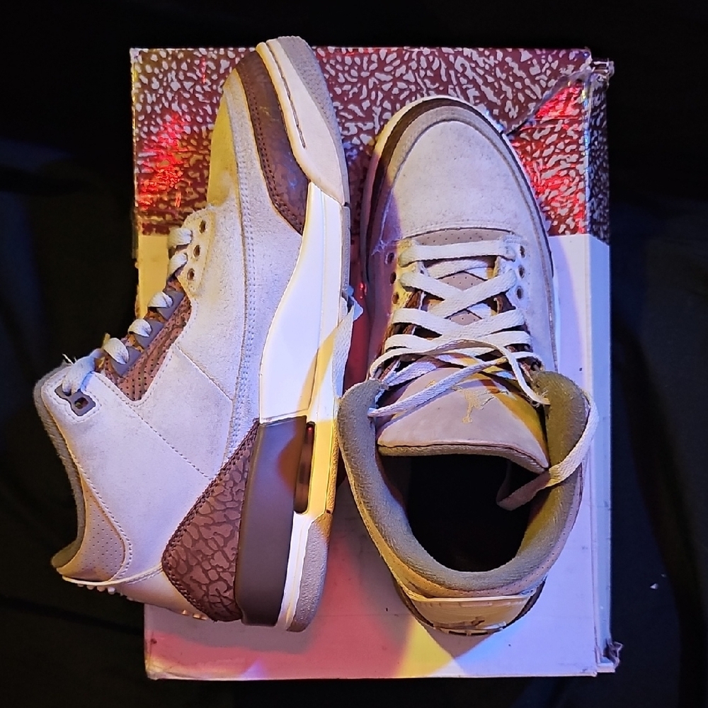 *Lightly Used* Jordan Retro 3 Palomino - Picture 7 of 11